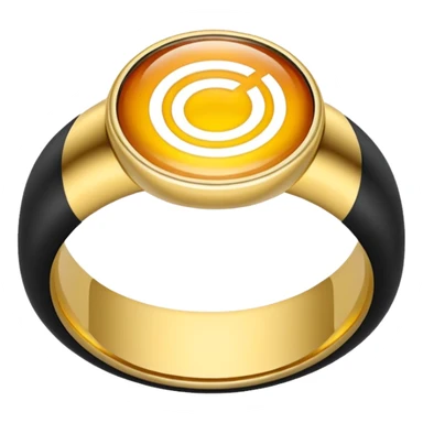 oura ring shaped like an O sticker