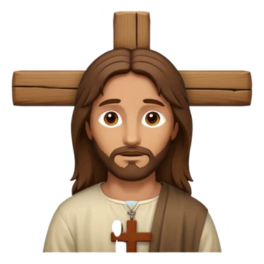 Jesus Christ on his cross  sticker