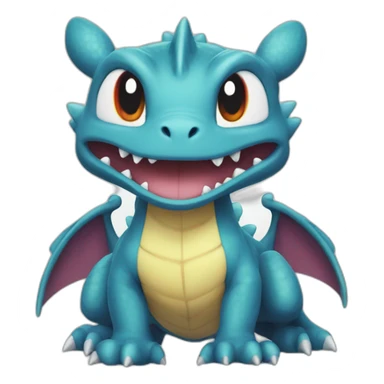 Dragon Pokemon Mega evalution sticker