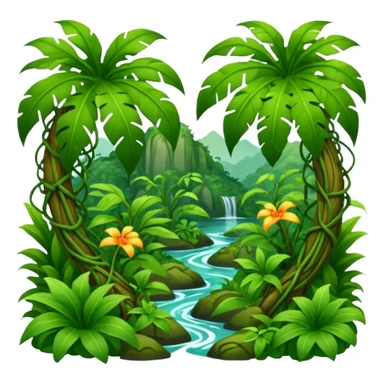 Dense Jungle sticker