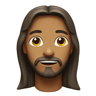 An emoi of jesus of nazareth sticker