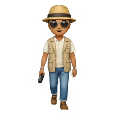 Man on the road  sticker