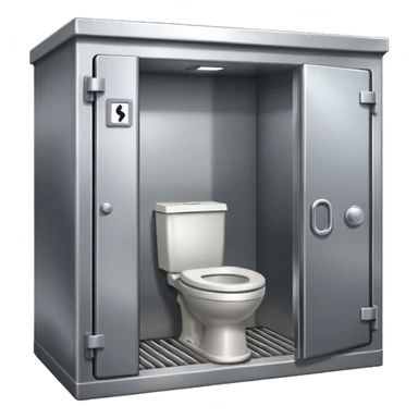 Stainless steel jail cell toilet sticker