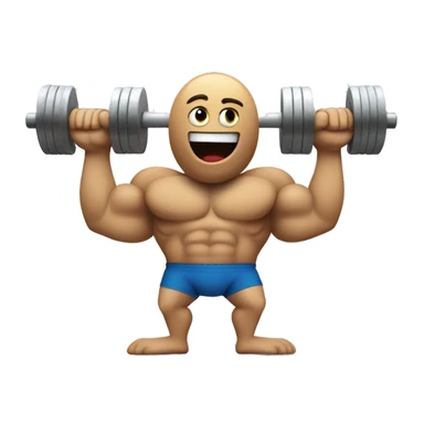 The emoji of a flexing arm and a weight lifter represents strong resolve and commitment to achieving goals. sticker