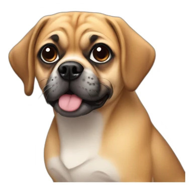 Puggle sticker
