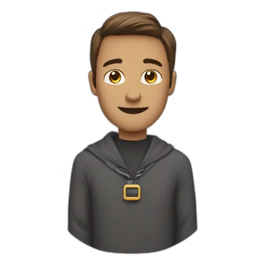 Homme chauve impair grand ouvert sticker