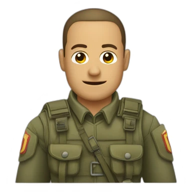 Soldado Saludando Emoticon Decir Sí Señor sticker