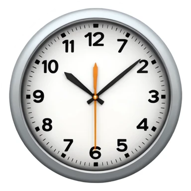 clock showing 7 am sticker