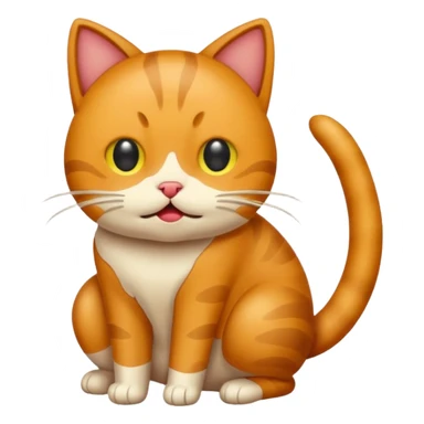 cat pooping icon with poop sticker