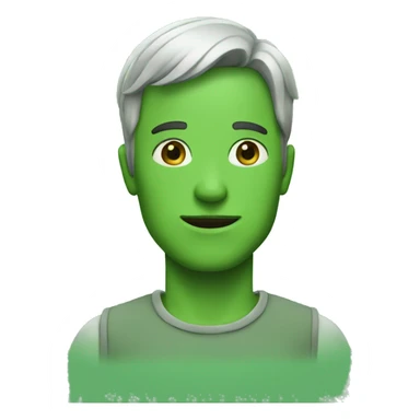 Green Without faceStickman sticker