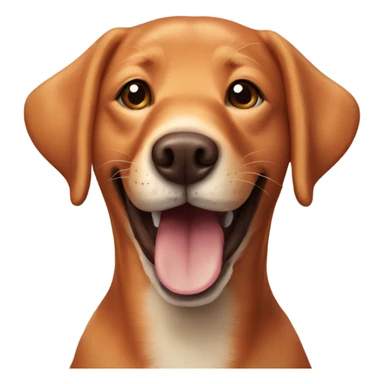 Fox red Labrador retriever smiling  sticker
