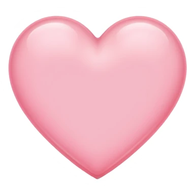 light pink heart in imagination sticker