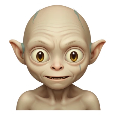 gollum saying thanks sticker