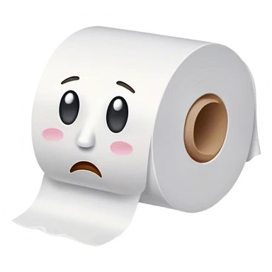 crying toilet paper roll sticker