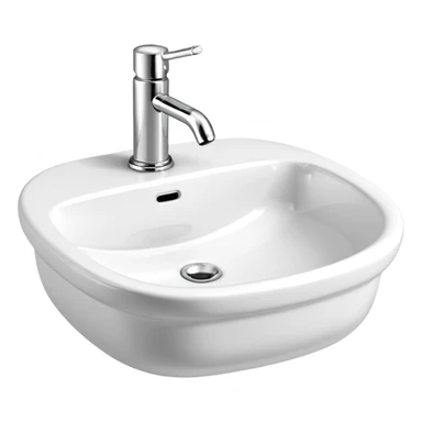retro wash basin
 sticker