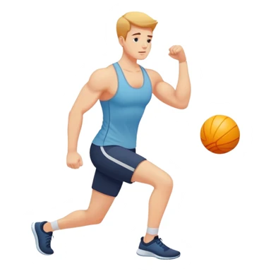person exercising with good pain, optimal workout sticker