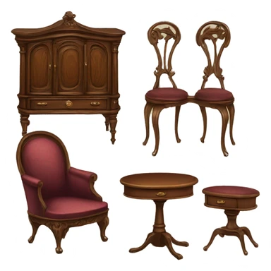 victorian furniture sticker
