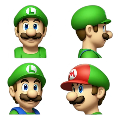 Luigi vs mario sticker