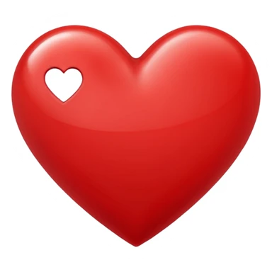  j initial in red heart sticker