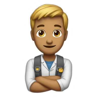 main qui montre 3 doigts levés sticker