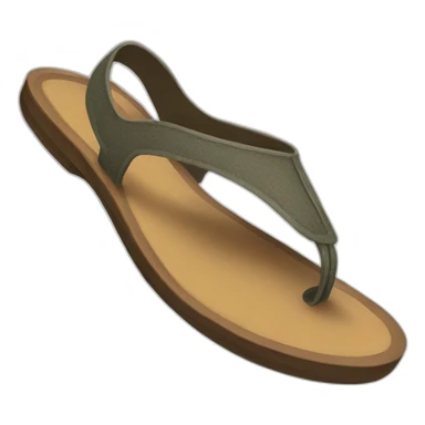 Flying chappal sticker