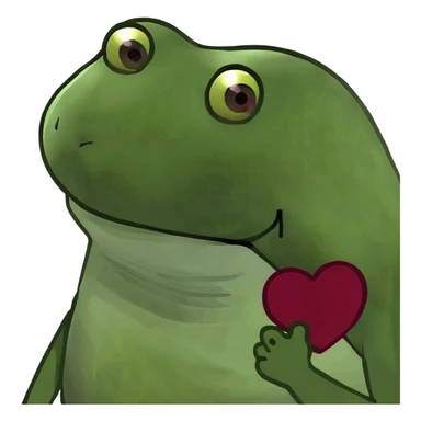 Burgundy love heart sticker