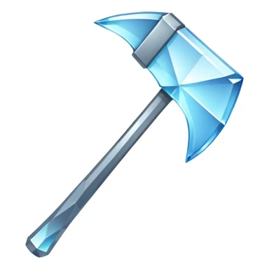 diamond item axe from Minecraft sticker