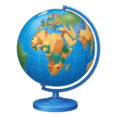 world globe sticker