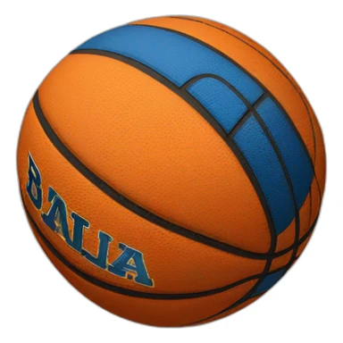 Balon de baloncesto entrando en una canasta sticker