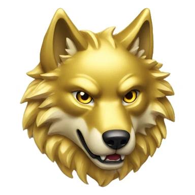 gold Evil Wolf stamp of approval sticker