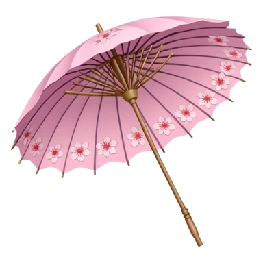 A cute Sakura parasol  sticker