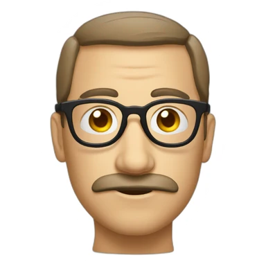 Oreiller avec des lunettes sticker