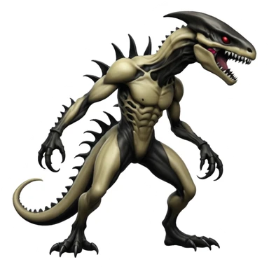  Venom-Marowak-Xenomorph-hybrid-fantasy-creature (full body) sticker
