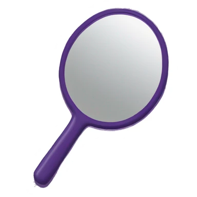Dark purple handheld mirror  sticker
