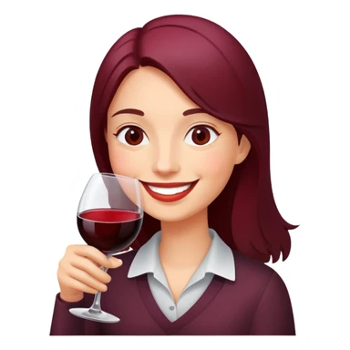 Heureux et vin rouge sticker