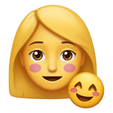 Quiero una persona sosteniendo una carita feliz y que la cara este triste sticker