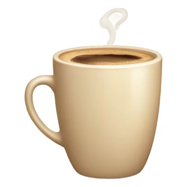 Aesthetic beige cup of coffee sticker
