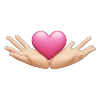 Cœur avec les mains sticker