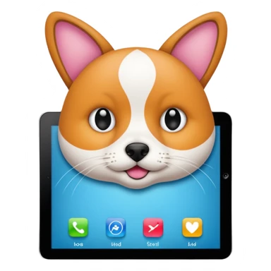 drawing a pet an ipad sticker