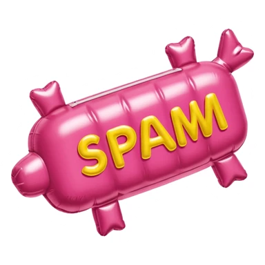  paris SPAM meat jeff koons style inflatable sculpture art painting  sticker