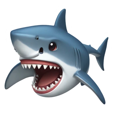 Shark attack sticker