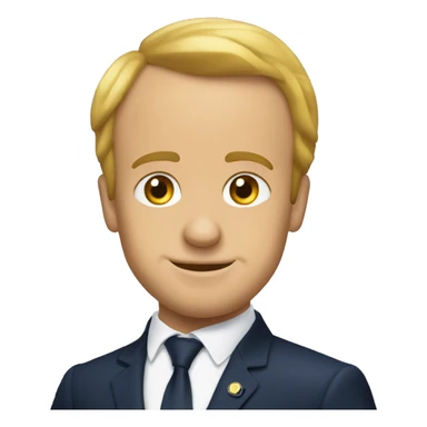 Macron derrière un couscous  sticker