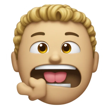 emoji sacando la lengua  con un pulgar  sticker
