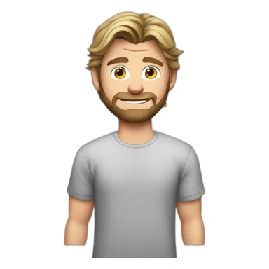 chris-hemsworth cartoon wearing shirt sticker
