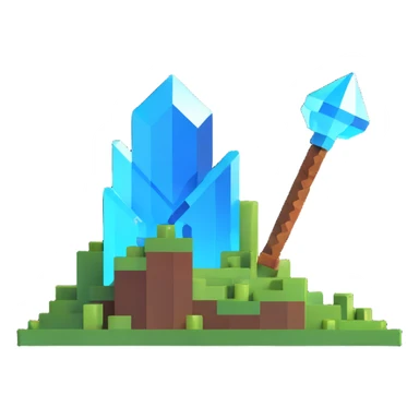 Minecraft Crystal PvP sticker