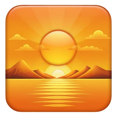 make a sunrise
 sticker