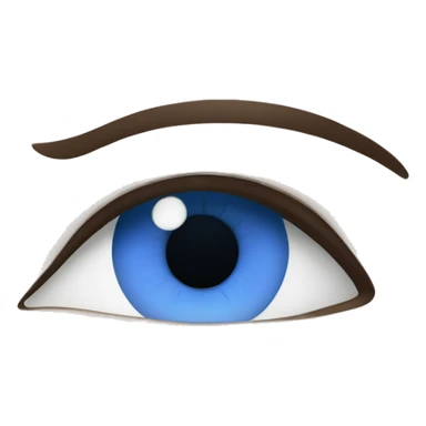 femme brune aux yeux bleus et au tein clair sticker