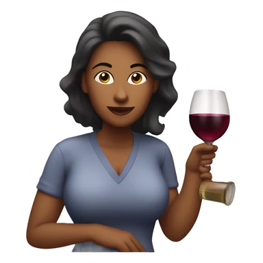 Mom Drinking wine out of decanter sticker