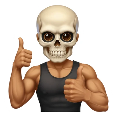 Emogi punisher giving thumbs up sticker