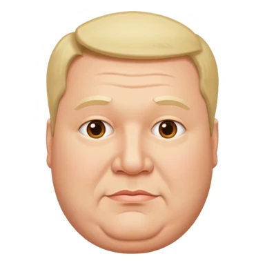 Man with double chin sticker